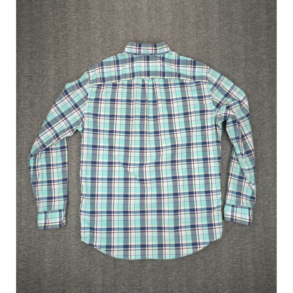 Men's American Eagle Classic‎ Fit Plaid Button Down Collar Dress Shirt Medium - Picture 2 of 4